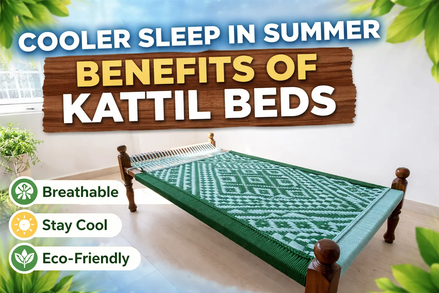 Cooler Sleep in Summer: Benefits of Kattil Beds