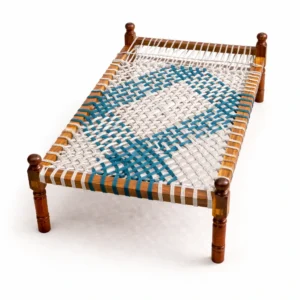 Wooden Kattil – Traditional Handwoven Rope Bed for Natural Sleep